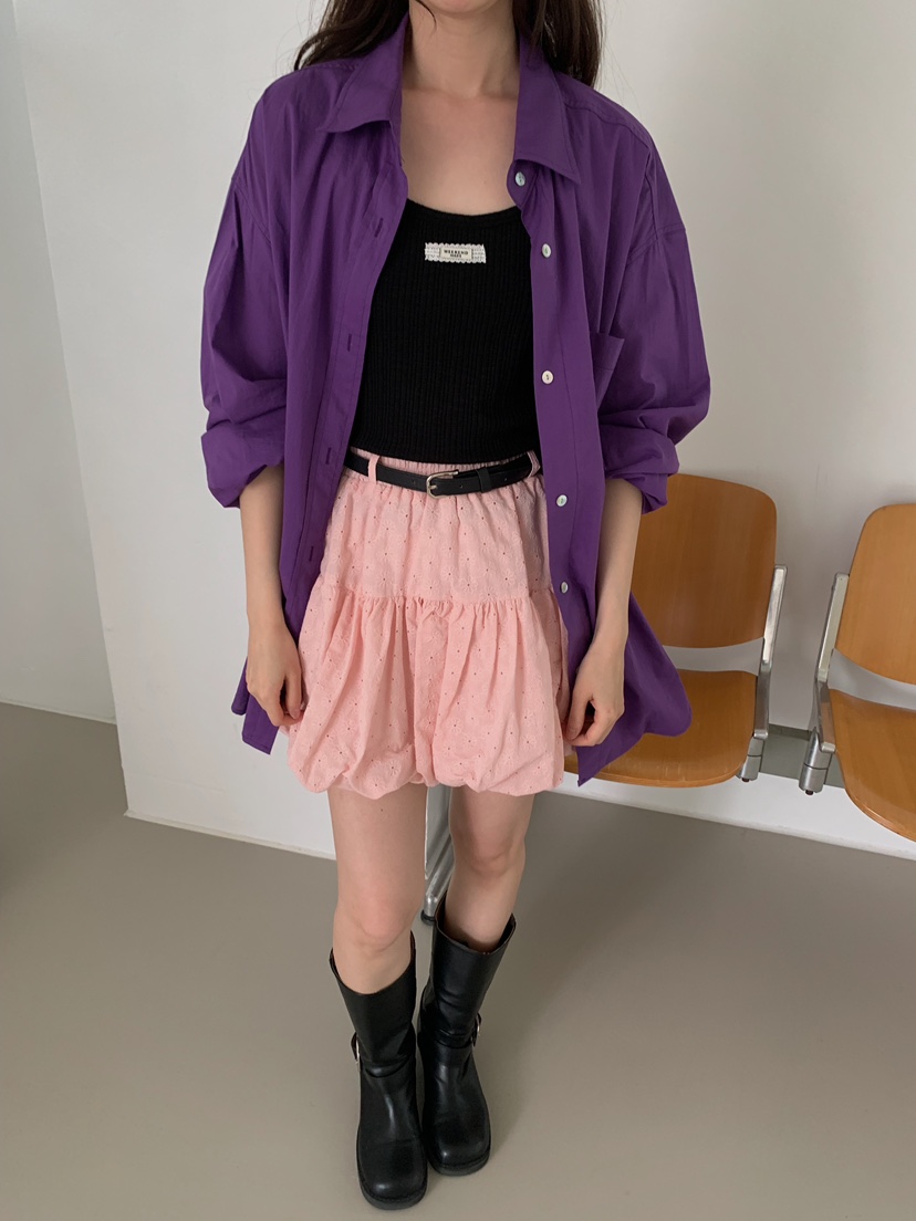 CAMEL-P韓國代購女士新品26夏季短裙蕾絲Came_l 家短裙