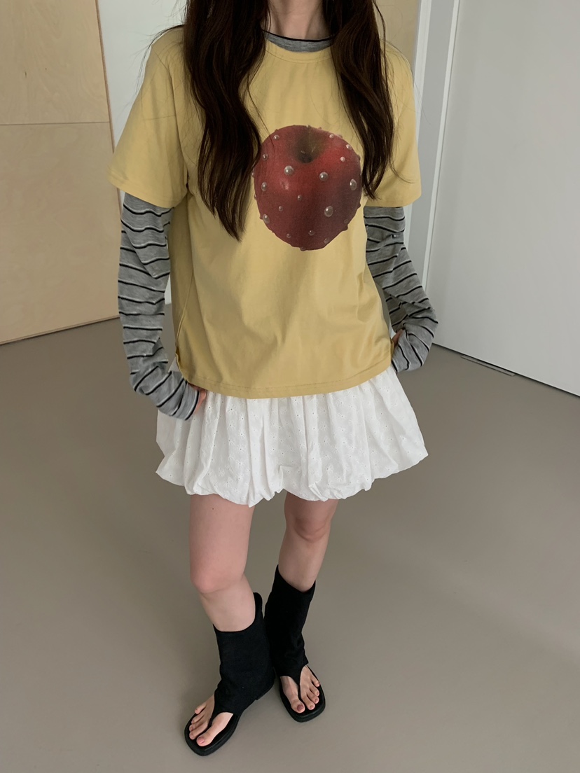 CAMEL-P韓國代購女士新品26夏季短裙蕾絲Came_l 家短裙