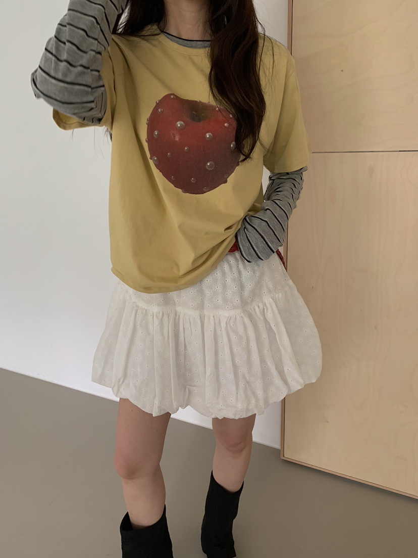 CAMEL-P韓國代購女士新品26夏季短裙蕾絲Came_l 家短裙