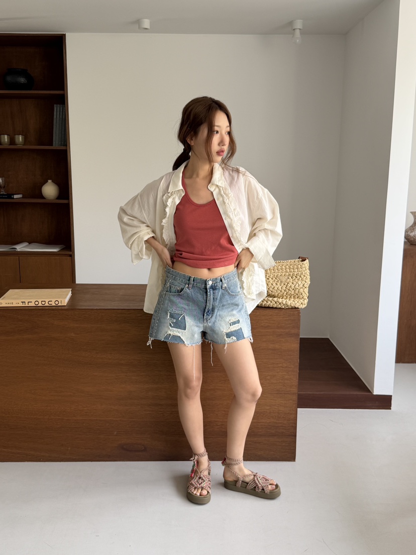 SUNDER MARKET韓國東大門直郵女士新款推薦襯衫蕾絲衫雙層SUNDER MARKET襯衫/蕾絲衫