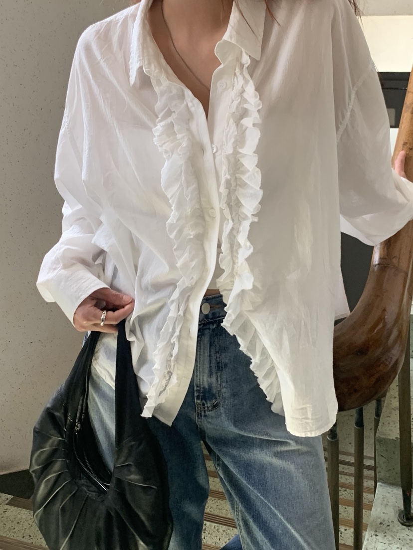 SUNDER MARKET韓國東大門直郵女士新款推薦襯衫蕾絲衫雙層SUNDER MARKET襯衫/蕾絲衫圖色1