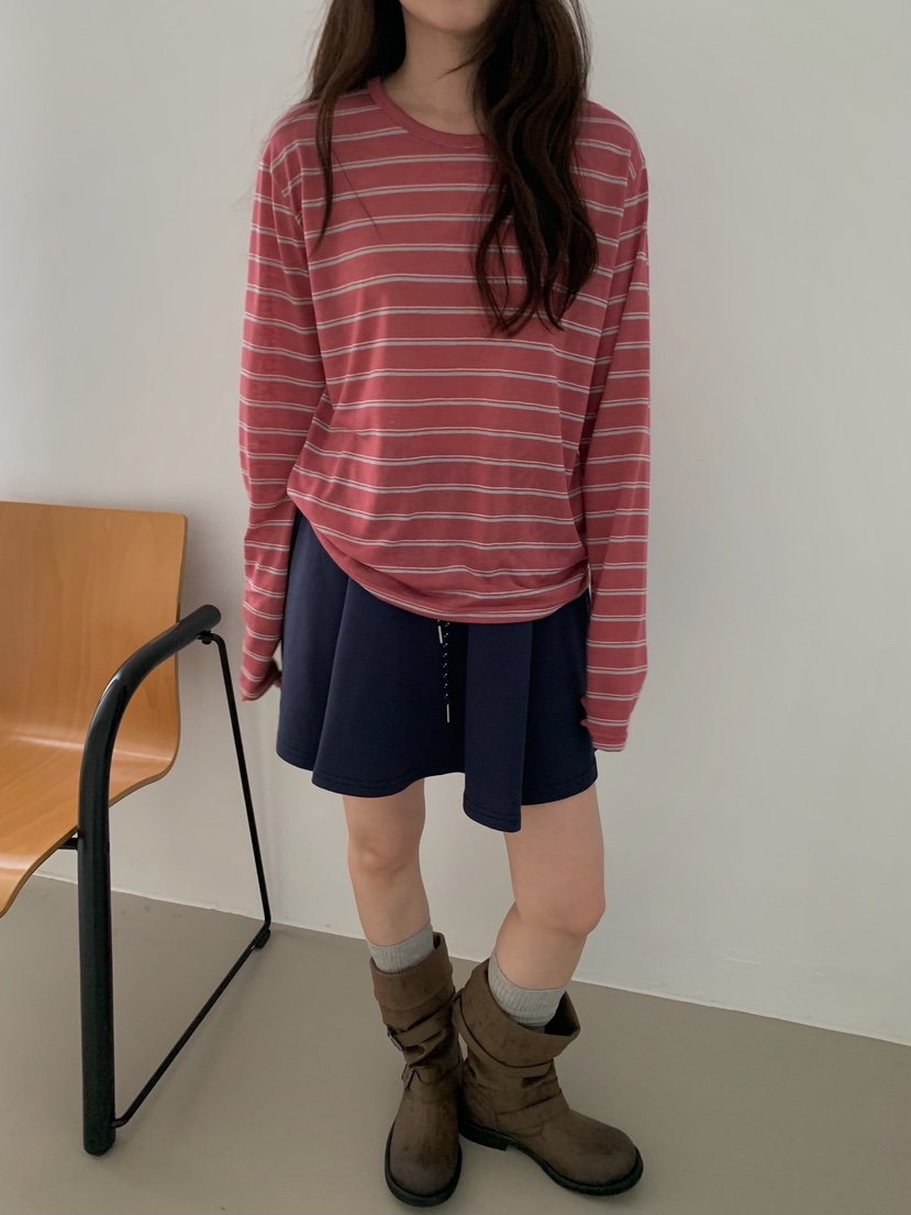 CAMEL-P韓國直郵實拍女士新款人氣長袖T恤亞麻布Came_l 家長袖T恤