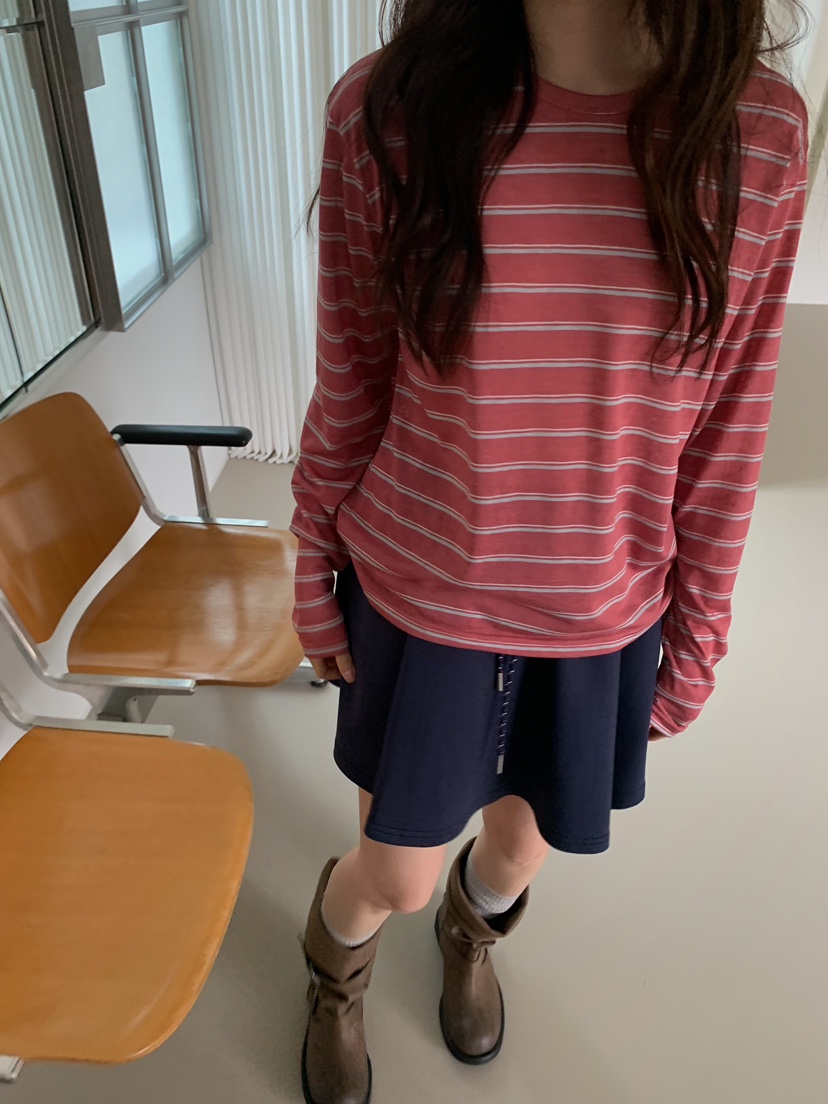 CAMEL-P韓國直郵實拍女士新款人氣長袖T恤亞麻布Came_l 家長袖T恤