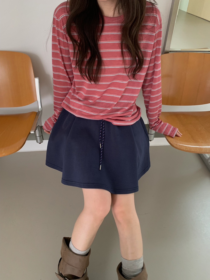 CAMEL-P韓國直郵實拍女士新款人氣長袖T恤亞麻布Came_l 家長袖T恤