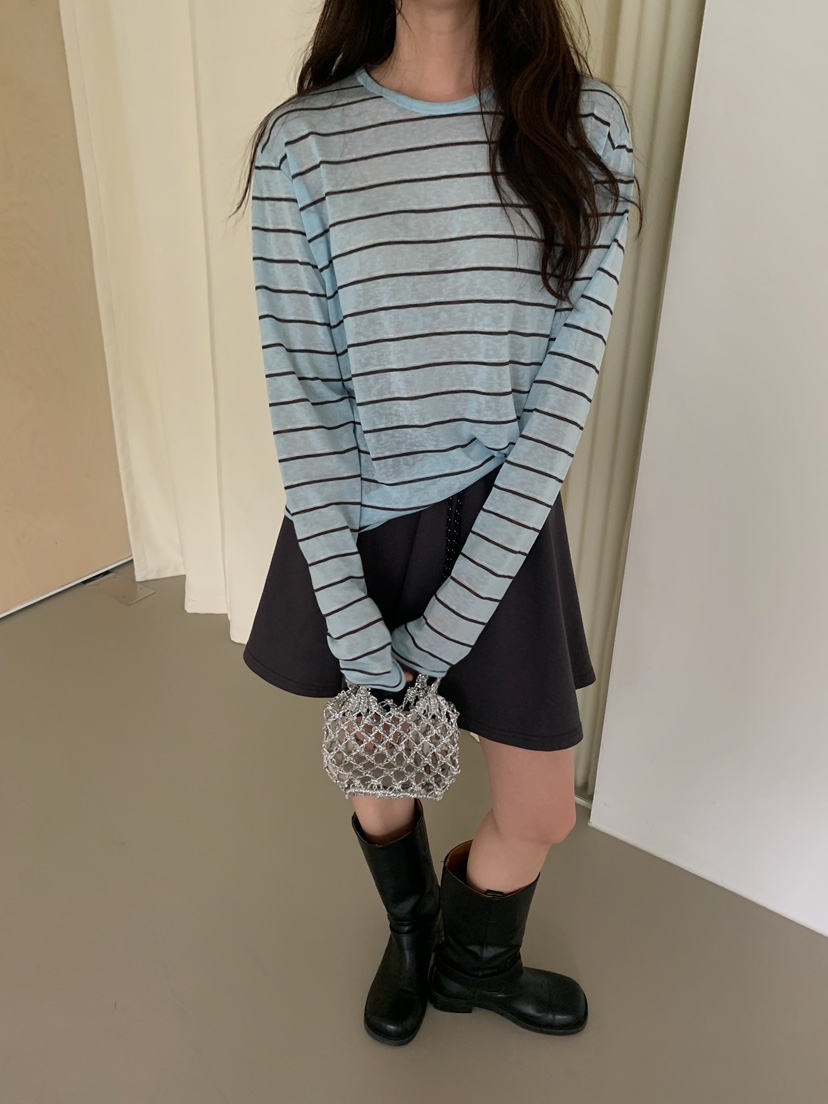 CAMEL-P韓國直郵實拍女士新款人氣長袖T恤亞麻布Came_l 家長袖T恤