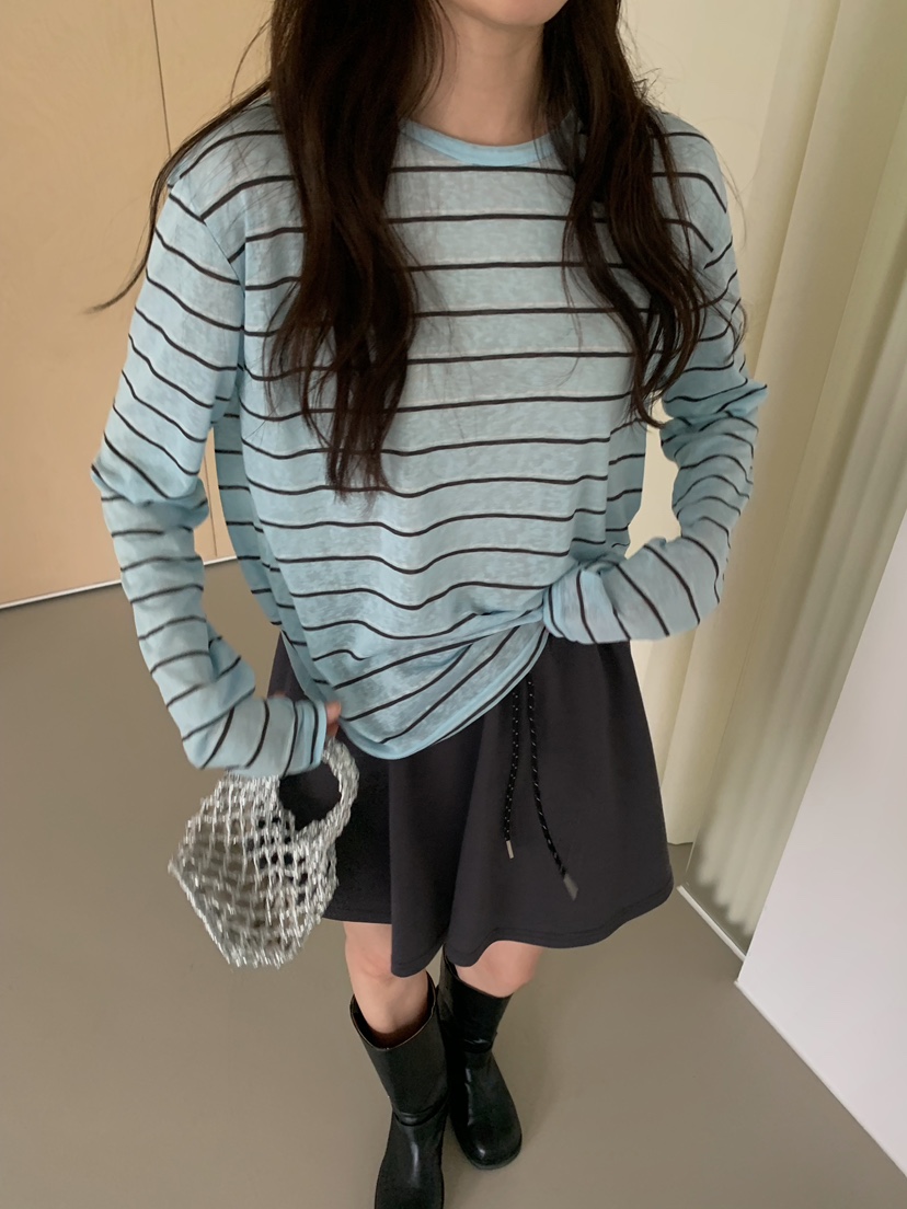 CAMEL-P韓國直郵實拍女士新款人氣長袖T恤亞麻布Came_l 家長袖T恤