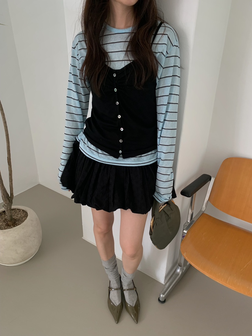 CAMEL-P韓國直郵實拍女士新款人氣長袖T恤亞麻布Came_l 家長袖T恤