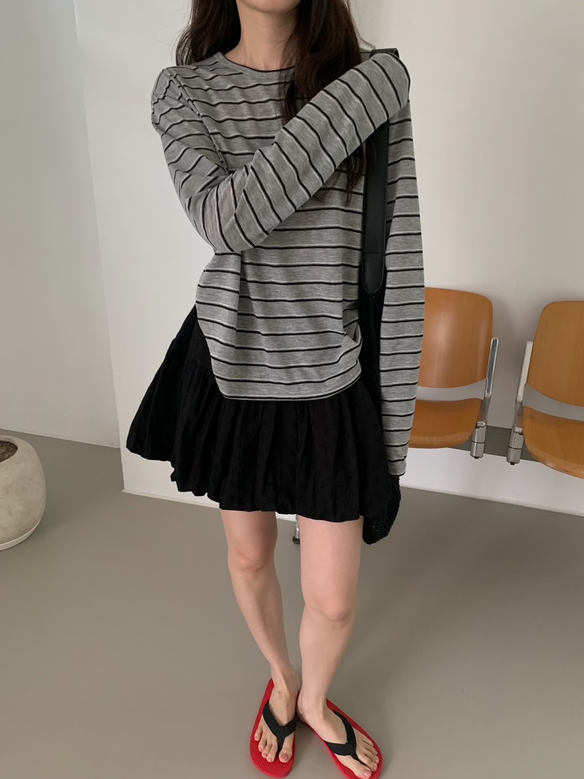 CAMEL-P韓國直郵實拍女士新款人氣長袖T恤亞麻布Came_l 家長袖T恤