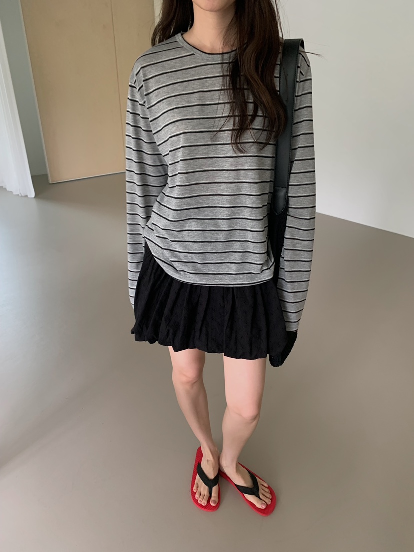 CAMEL-P韓國直郵實拍女士新款人氣長袖T恤亞麻布Came_l 家長袖T恤