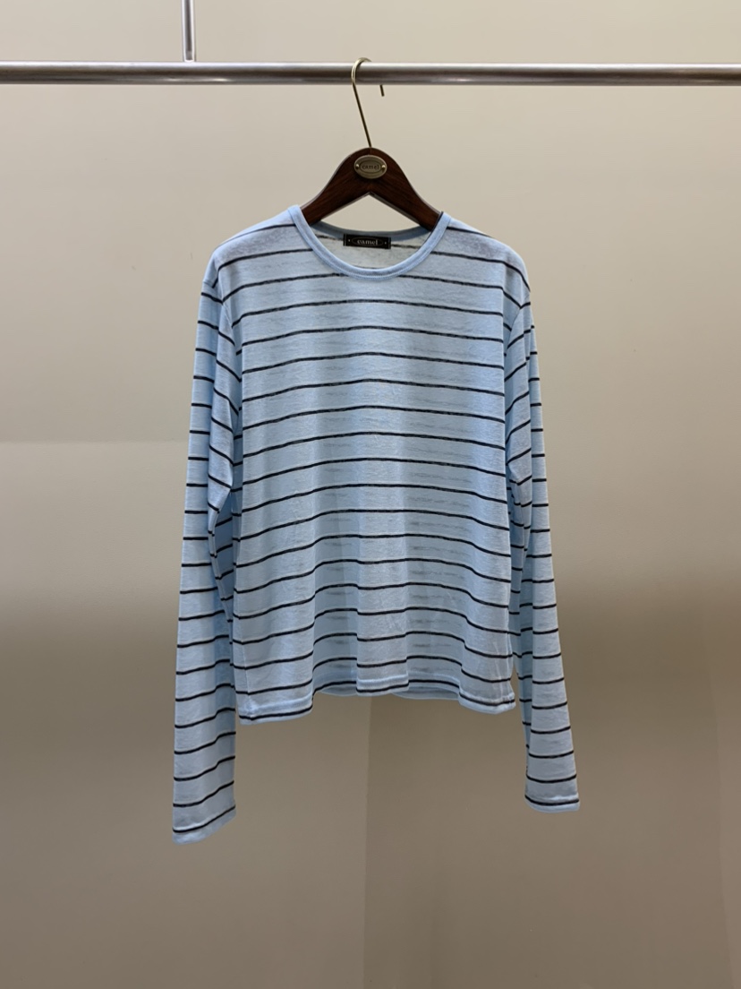CAMEL-P韓國直郵實拍女士新款人氣長袖T恤亞麻布Came_l 家長袖T恤圖色3