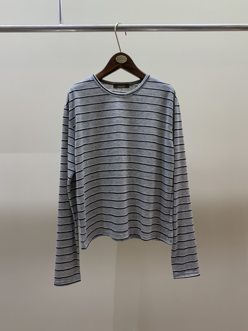 CAMEL-P韓國直郵實拍女士新款人氣長袖T恤亞麻布Came_l 家長袖T恤圖色4
