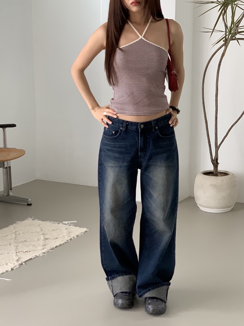 SUNDER MARKET韓國直郵實拍女裝新品時尚推薦休閑吊帶背心SUNDER MARKET吊帶/背心