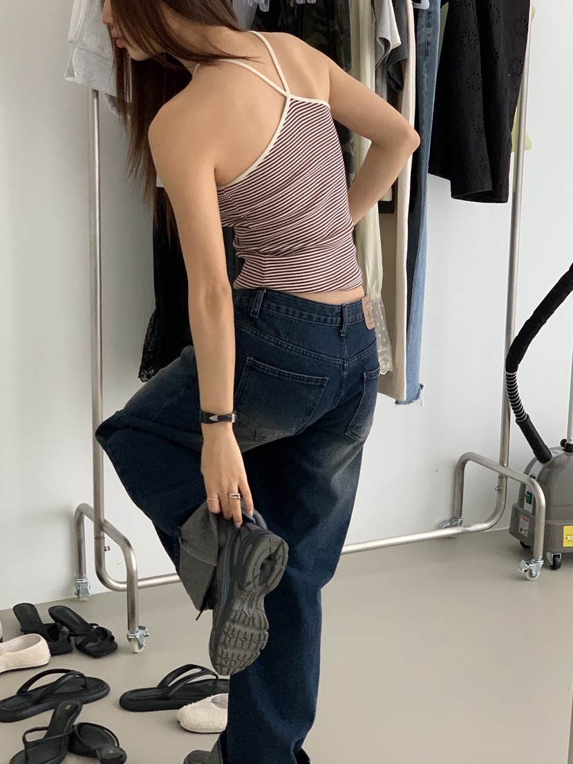 SUNDER MARKET韓國直郵實拍女裝新品時尚推薦休閑吊帶背心SUNDER MARKET吊帶/背心