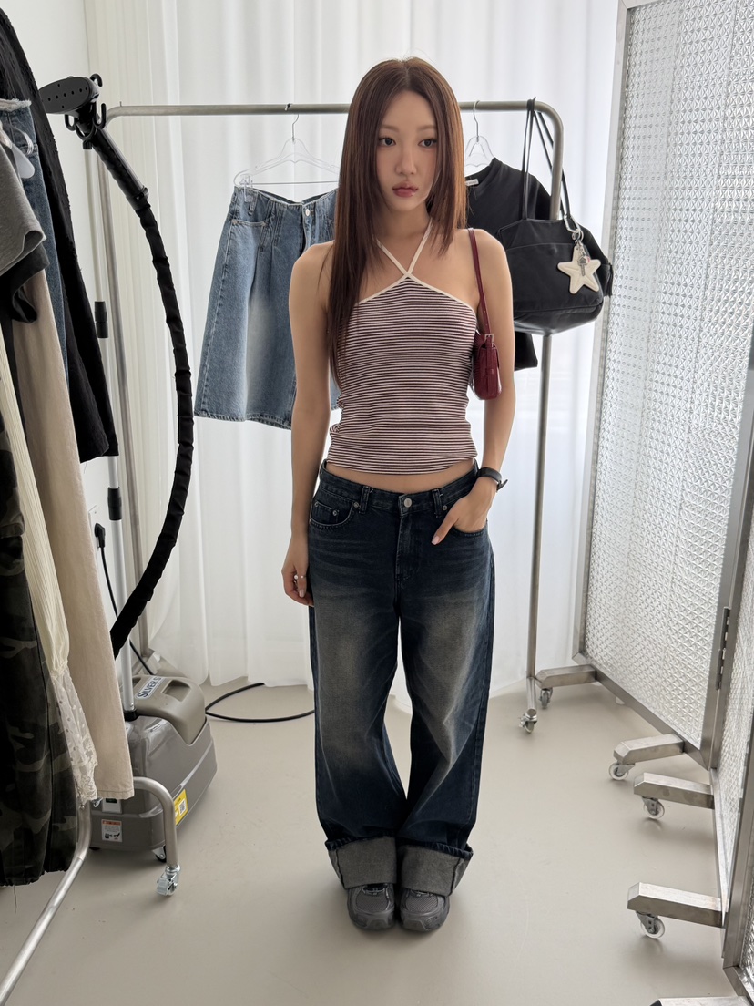 SUNDER MARKET韓國直郵實拍女裝新品時尚推薦休閑吊帶背心SUNDER MARKET吊帶/背心