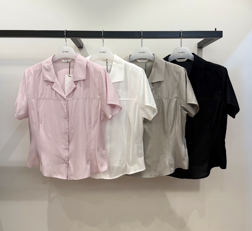 MUYBIEN東大門實拍韓國女裝新款人氣推薦26夏季襯衫蕾絲衫MUYBIEN襯衫/蕾絲衫