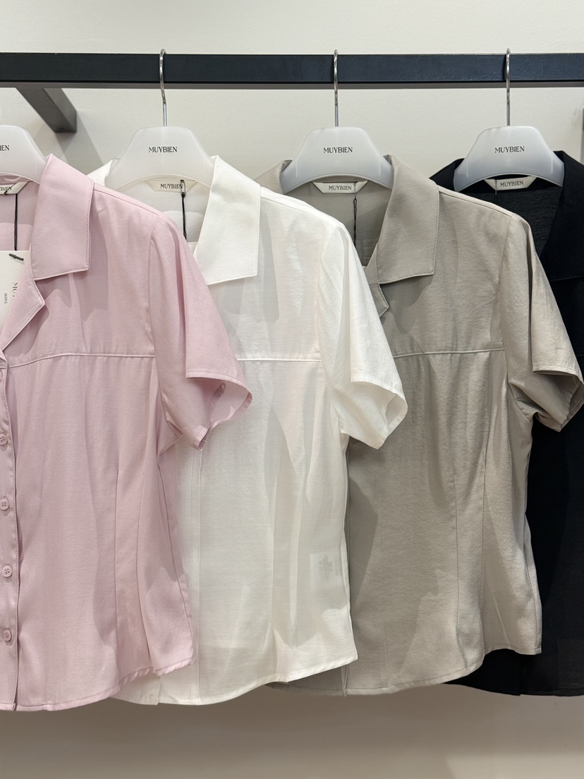 MUYBIEN東大門實拍韓國女裝新款人氣推薦26夏季襯衫蕾絲衫MUYBIEN襯衫/蕾絲衫