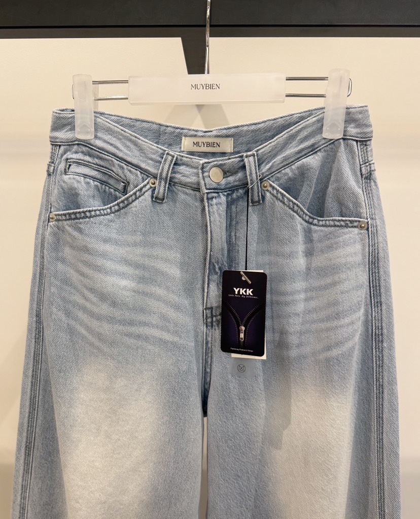 MUYBIEN韓國直郵女士新品26夏季推薦時尚熱賣休閑牛仔褲柔軟MUYBIEN牛仔褲