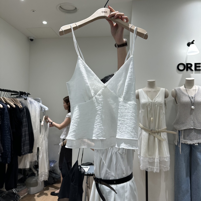 ORE-P韓國直郵女士新款26夏季人氣職業推薦熱賣吊帶背心ORE吊帶/背心圖色1