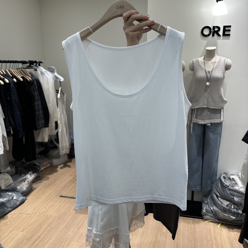 ORE-P韓國直郵女裝新品推薦26春夏職業時尚吊帶背心蕾絲ORE吊帶/背心圖色1