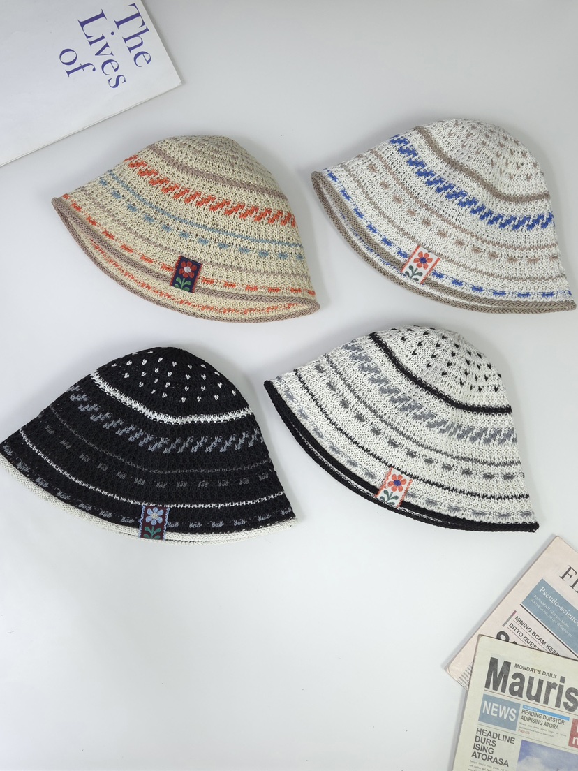 THE HAT-P韓國代購女裝新款時尚熱賣26春夏帽子漁夫帽條紋THE HAT帽子