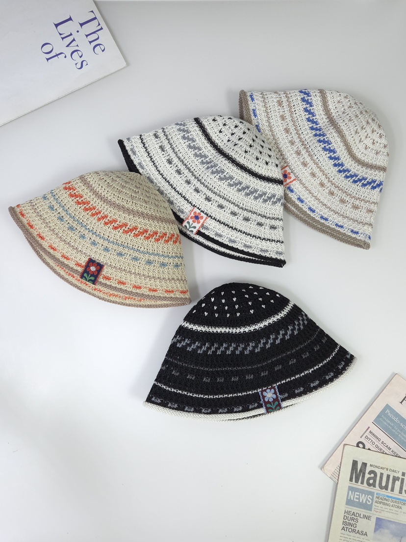 THE HAT-P韓國代購女裝新款時尚熱賣26春夏帽子漁夫帽條紋THE HAT帽子