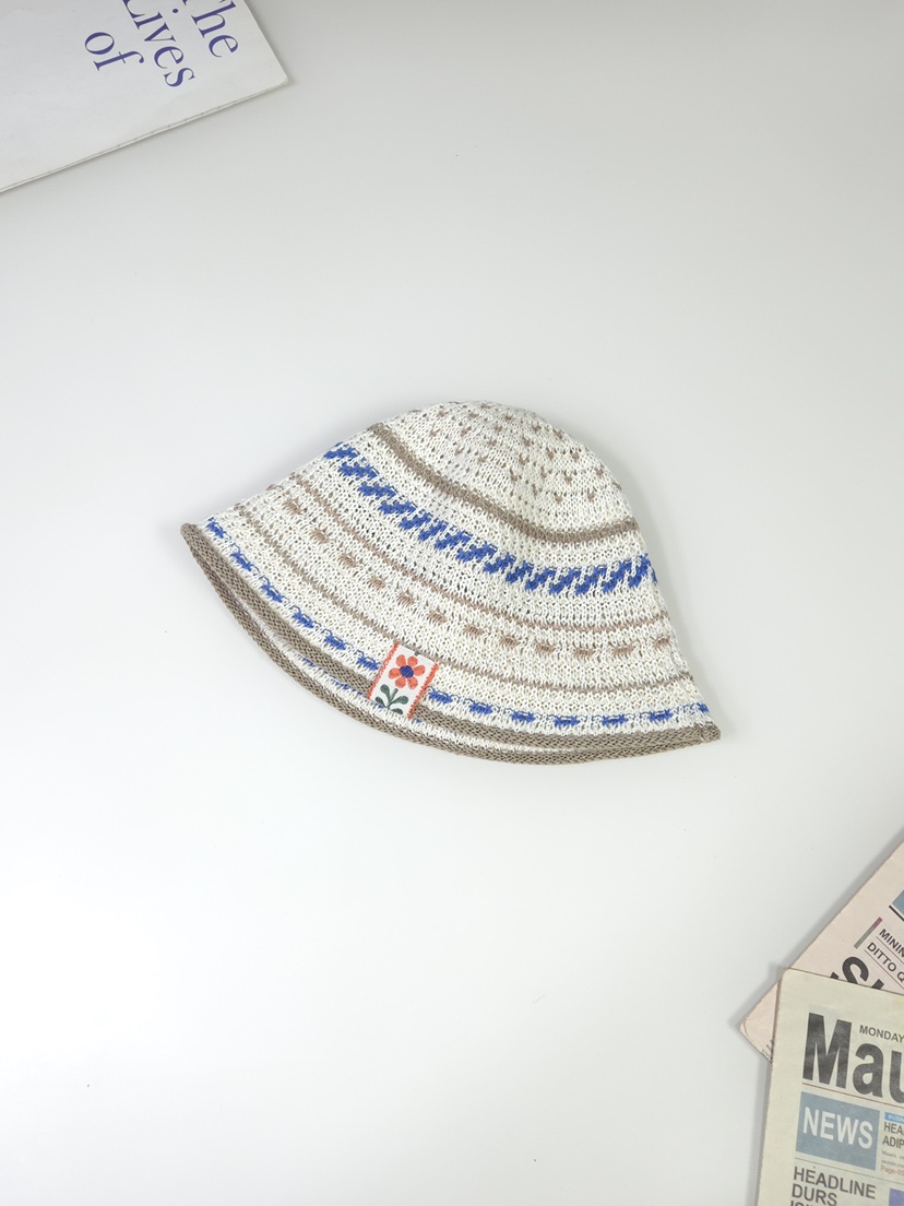 THE HAT-P韓國代購女裝新款時尚熱賣26春夏帽子漁夫帽條紋THE HAT帽子圖色1