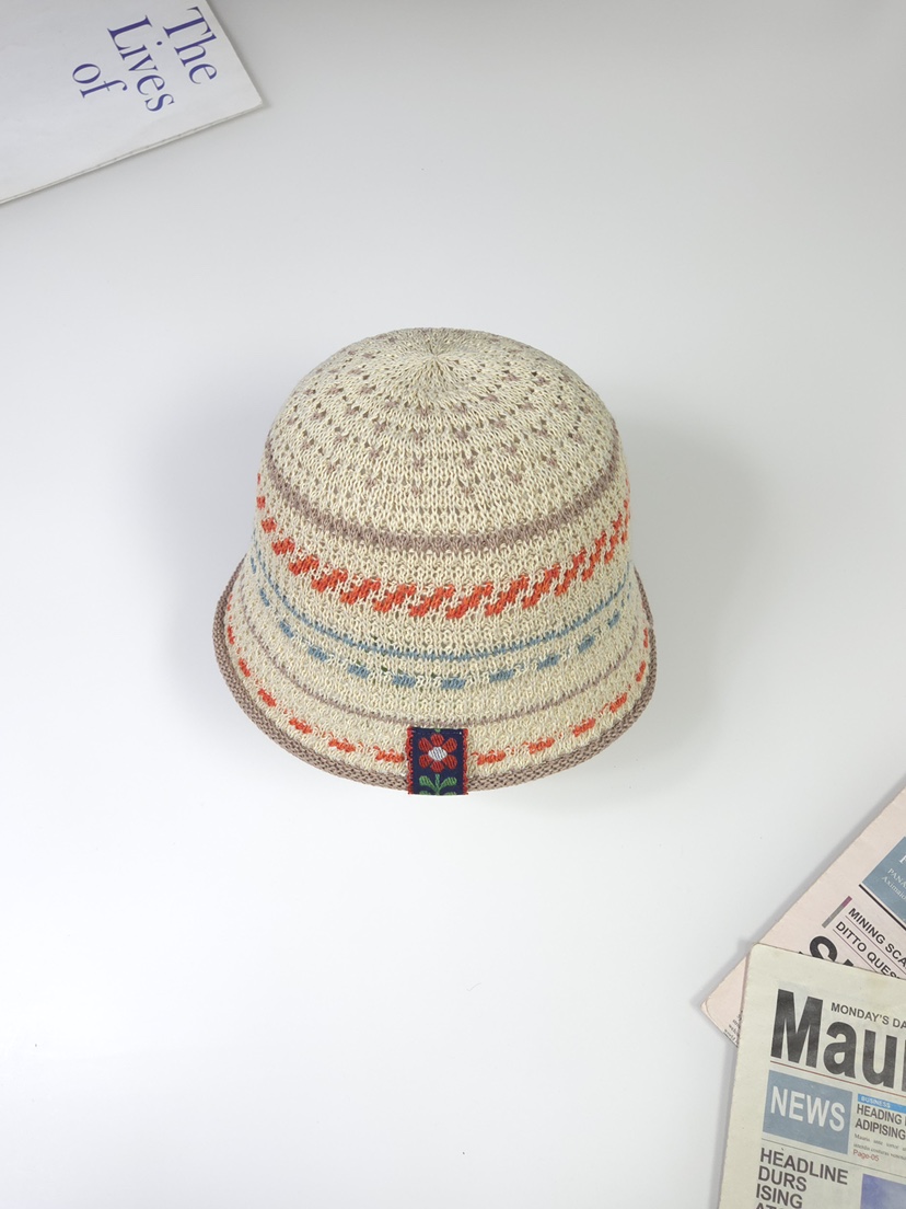 THE HAT-P韓國代購女裝新款時尚熱賣26春夏帽子漁夫帽條紋THE HAT帽子圖色3