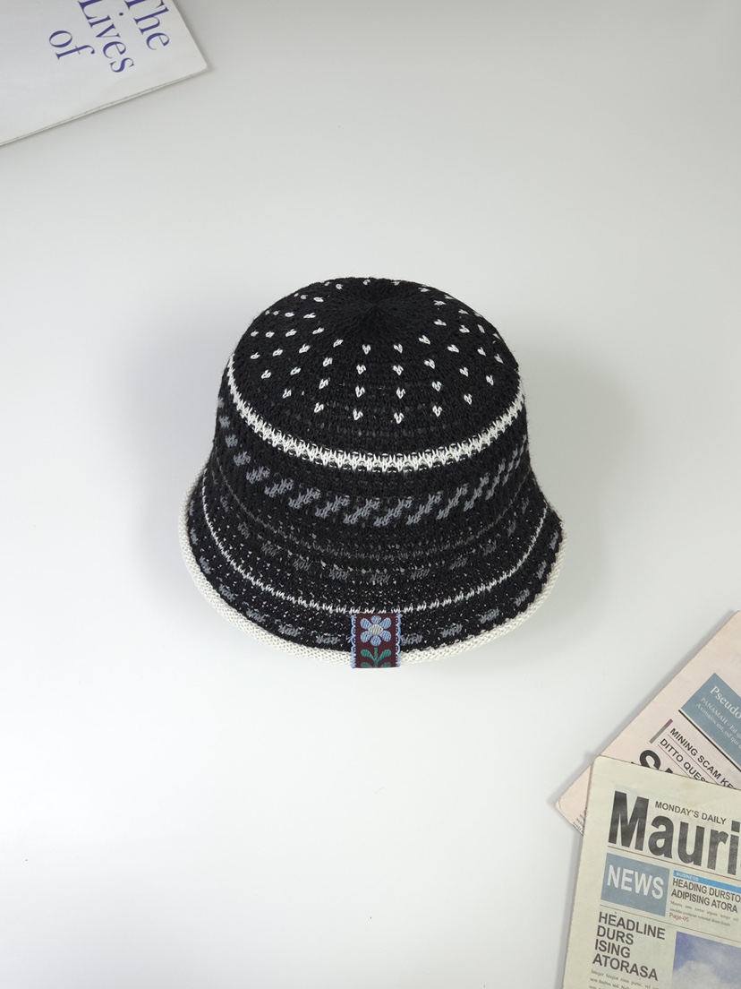 THE HAT-P韓國代購女裝新款時尚熱賣26春夏帽子漁夫帽條紋THE HAT帽子圖色4