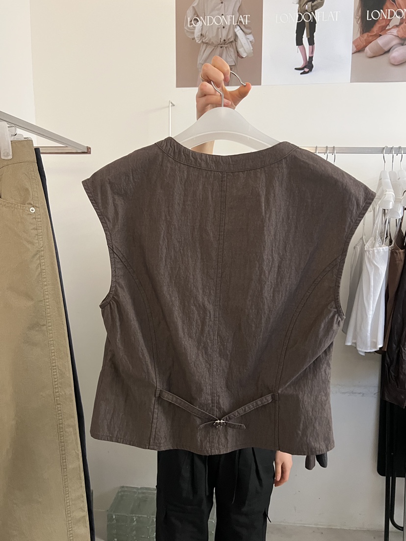 LONDON FLAT韓國東大門代購女士新款推薦吊帶背心水洗棉LONDON FLAT吊帶/背心