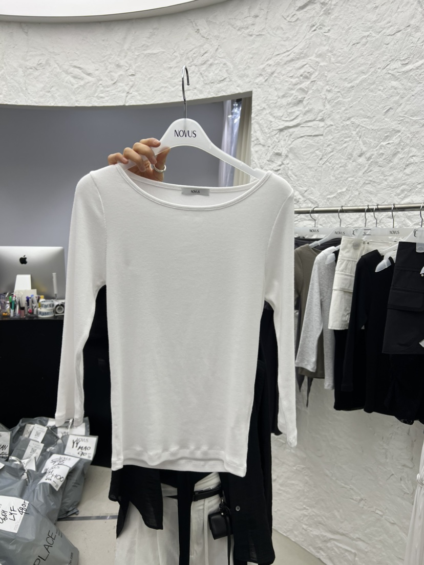 NOVUS韓國直郵女士新款26夏季26春夏職業熱賣時尚休閑T恤NOVUST恤圖色1