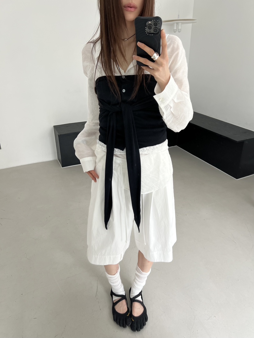 NOVUS韓國直郵實拍女士新款時尚熱賣休閑26春夏襯衫蕾絲衫NOVUS襯衫/蕾絲衫