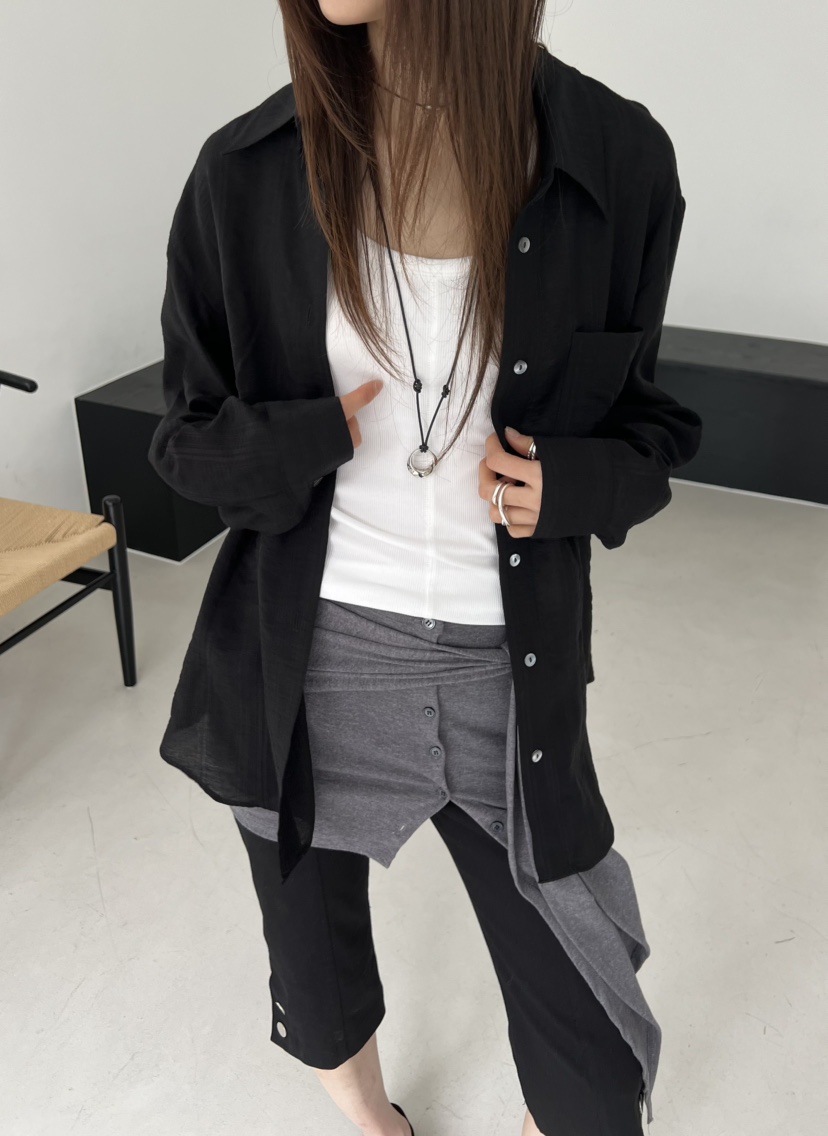 NOVUS韓國直郵實拍女士新款時尚熱賣休閑26春夏襯衫蕾絲衫NOVUS襯衫/蕾絲衫