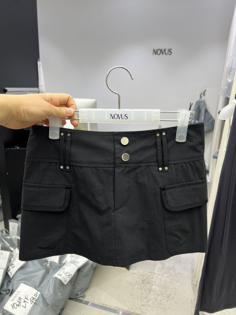 NOVUS韓國直郵女裝新款熱賣26春夏時尚人氣職業26夏季裙褲工裝NOVUS裙褲圖色3