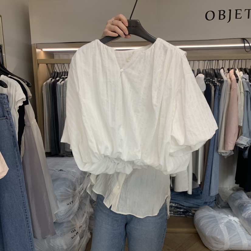 OBJET/LOVEUSU韓國直郵女裝新品推薦熱賣26夏季襯衫蕾絲衫OBJET/LOVEUSU襯衫/蕾絲衫圖色2