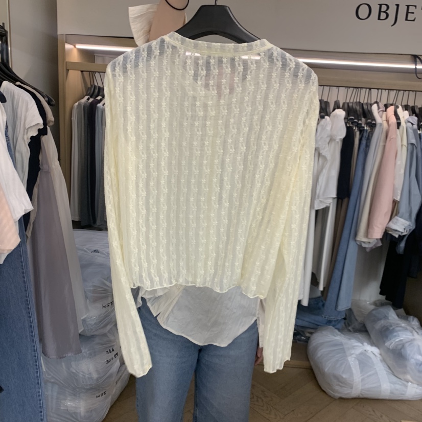 OBJET/LOVEUSU韓國直郵女士新品26春夏時尚推薦人氣長袖T恤OBJET/LOVEUSU長袖T恤