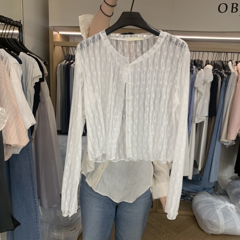 OBJET/LOVEUSU韓國直郵女士新品26春夏時尚推薦人氣長袖T恤OBJET/LOVEUSU長袖T恤圖色2