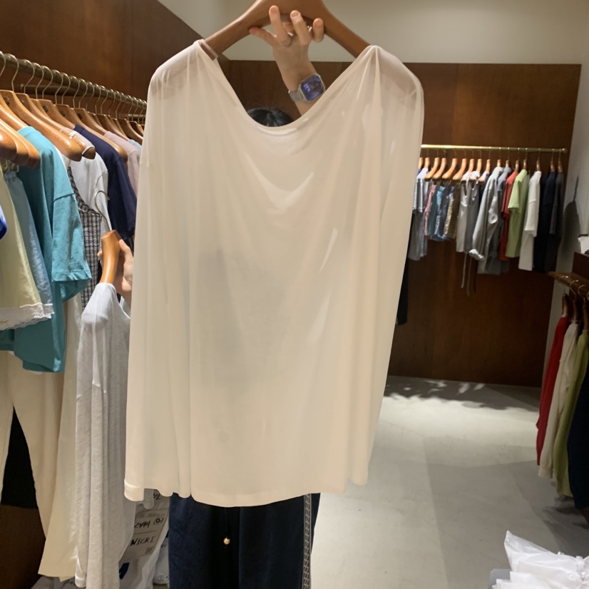 HEBON韓國直郵實拍女裝新品職業人氣熱賣推薦長袖T恤露肩HEBON長袖T恤