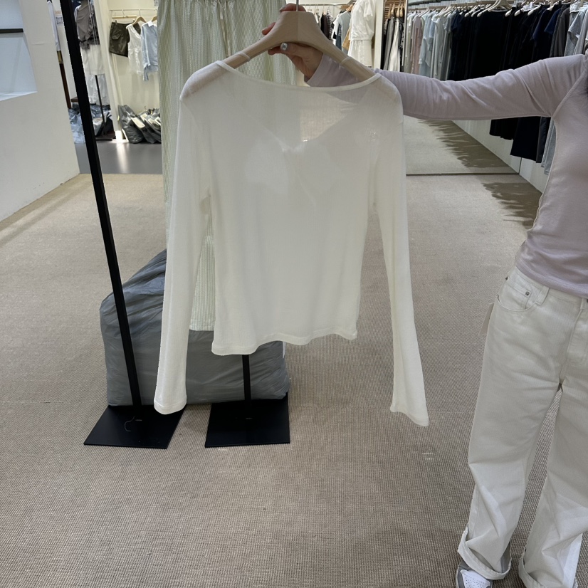 VEGETABLE韓國直郵實拍女裝新款26春夏休閑熱賣26夏季長袖T恤VEGETABLE長袖T恤