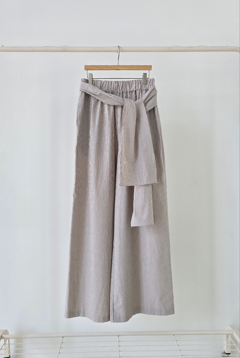 J SHOP韓國直郵女裝新品休閑26春夏人氣26夏季休閑褲含腰帶J_SHOP休閑褲圖色2