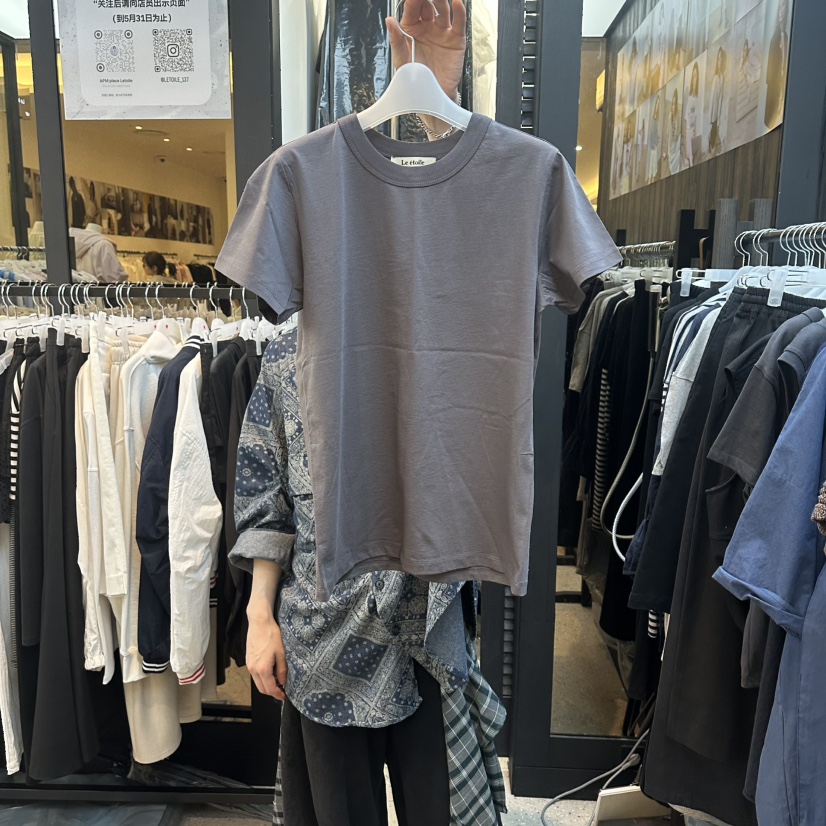 LE ETOILE韓國直郵女裝新款職業時尚休閑26夏季人氣T恤修身Le etoileT恤圖色1