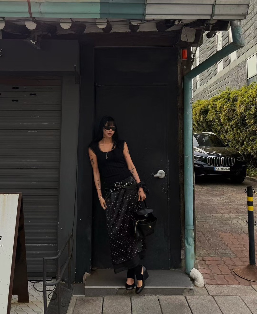 ABBEYLEE韓國東大門代購女士新款職業推薦熱賣長裙不含腰帶ABBEYLEE長裙