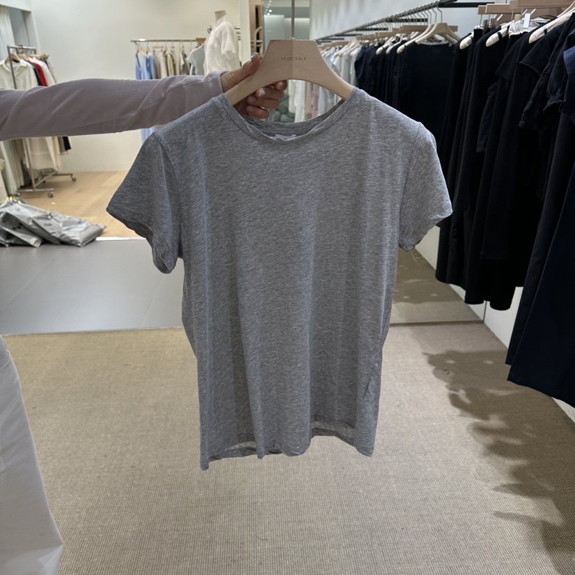 VEGETABLE韓國代購女裝新品熱賣時尚26春夏休閑人氣T恤棉VEGETABLET恤圖色1