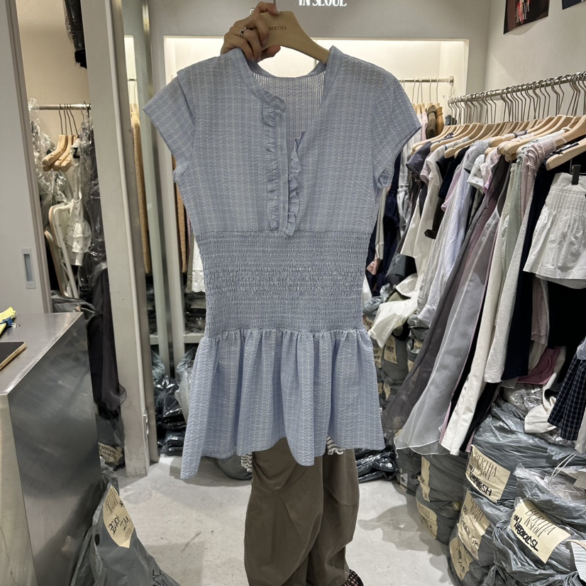 BERTHA韓國直郵女士新款推薦職業26春夏休閑26夏季連衣裙BERTHA連衣裙圖色1