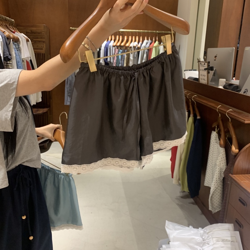 HEBON韓國直郵女士新款職業26夏季推薦人氣熱賣短褲蕾絲緞面HEBON短褲圖色3