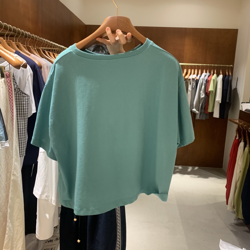 HEBON東大門實拍韓國女士新款職業推薦26夏季熱賣T恤涂鴉HEBONT恤