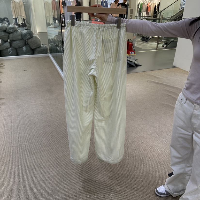 VEGETABLE韓國直郵實拍女士新品休閑人氣時尚推薦休閑褲條紋VEGETABLE休閑褲