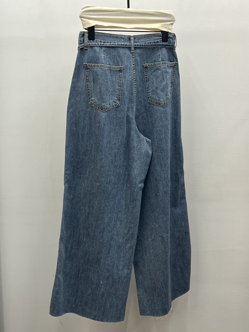 UNANSWERED-MYSTERY/FIFO韓國東大門代購女士新品休閑牛仔褲含腰繩UNANSWERED-MYSTERY/FIFO牛仔褲