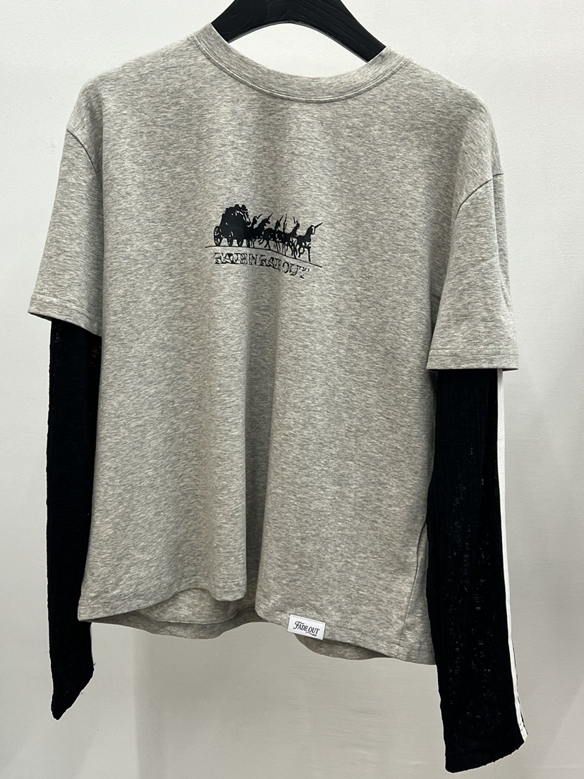 UNANSWERED-MYSTERY/FIFO韓國東大門代購女裝新品推薦長袖T恤UNANSWERED-MYSTERY/FIFO長袖T恤圖色3