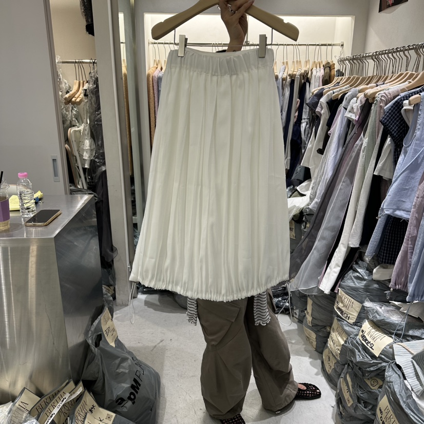 BERTHA韓國東大門直郵女裝新款26夏季職業時尚休閑長裙褶裥BERTHA長裙