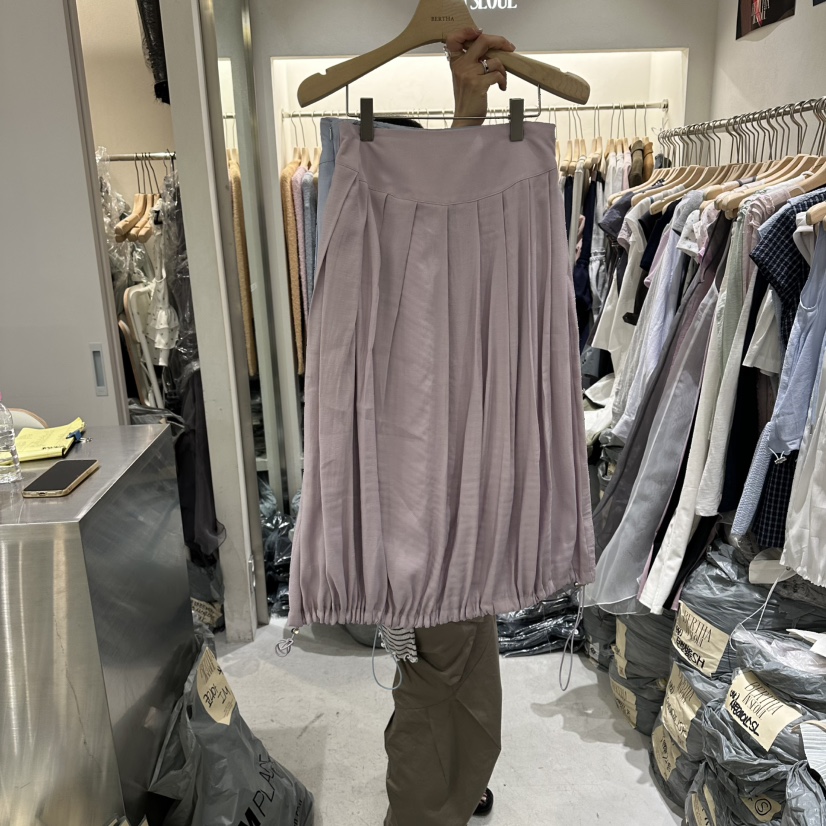 BERTHA韓國東大門直郵女裝新款26夏季職業時尚休閑長裙褶裥BERTHA長裙圖色2